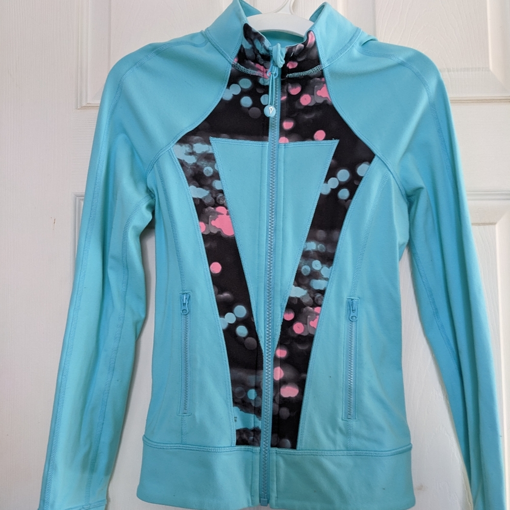 Girls blue ivivva size 10 zip up